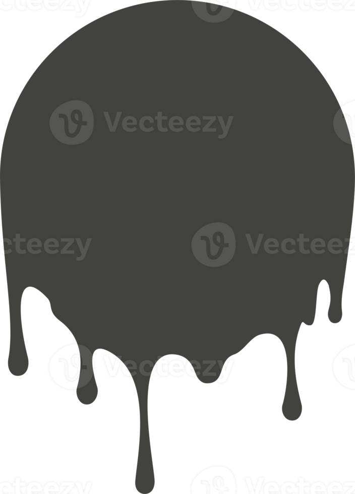 smält droppa i cirkel form. droppar av flytande choklad, grädde eller måla. stänk av svart klick för logotyp och ram png