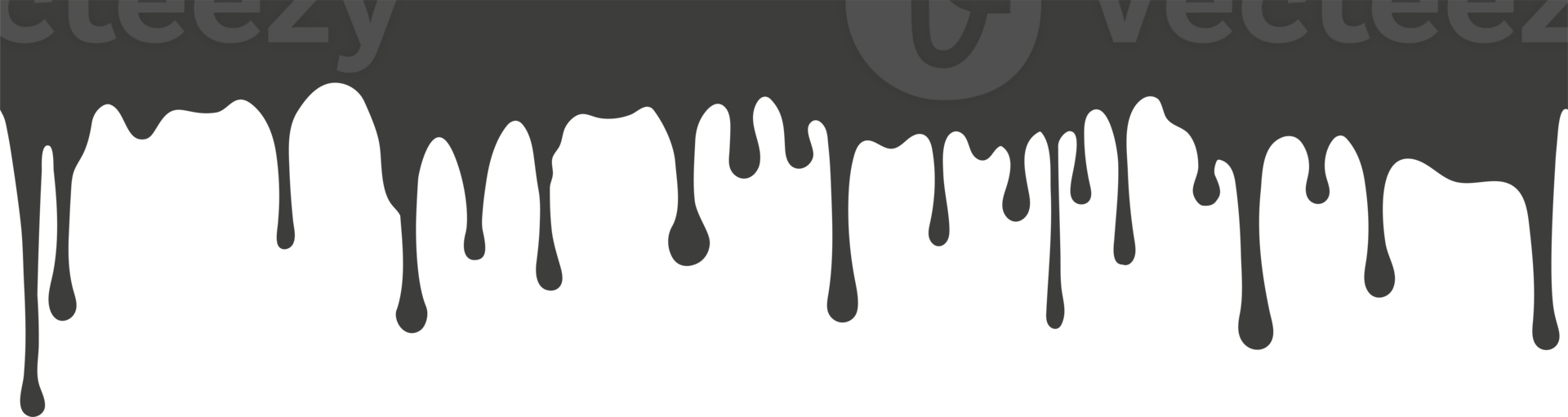 Melted drips and liquid paint drops. Current chocolate, ink, honey or syrup. Oil and cream blobs png