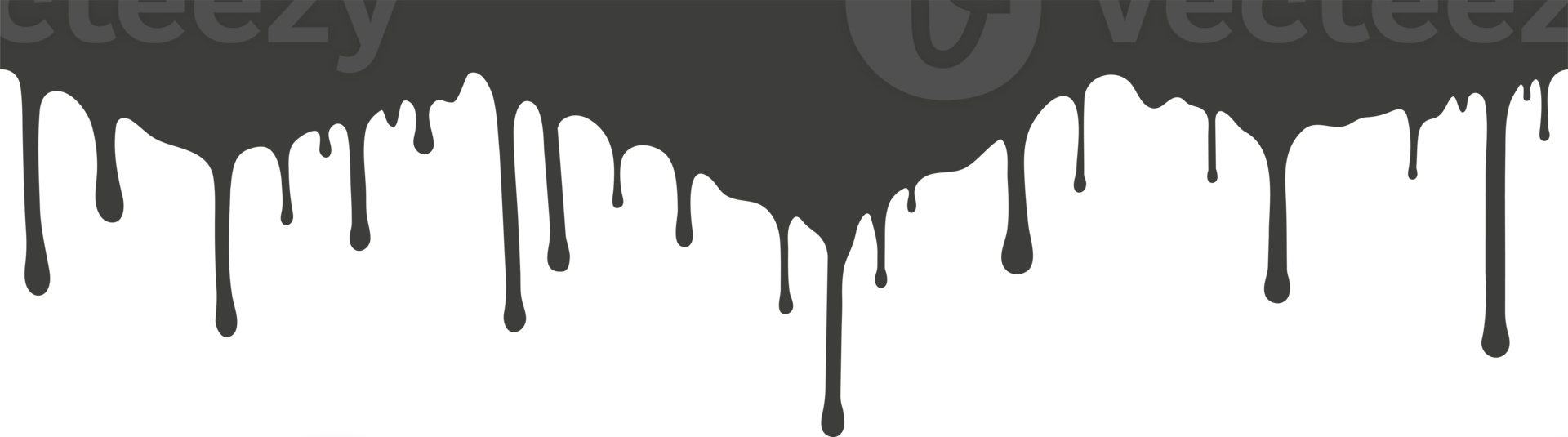 Melted drips and liquid paint drops. Current chocolate, ink, honey or syrup. Oil and cream blobs png