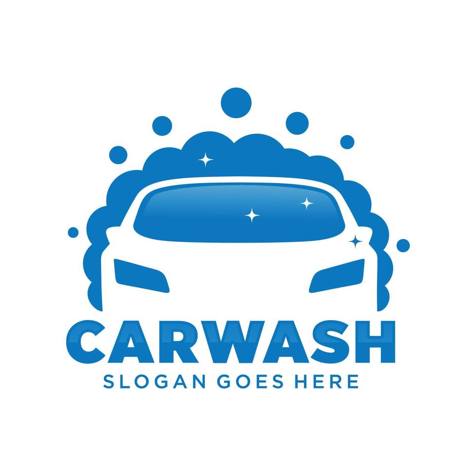 Car wash logo design vector