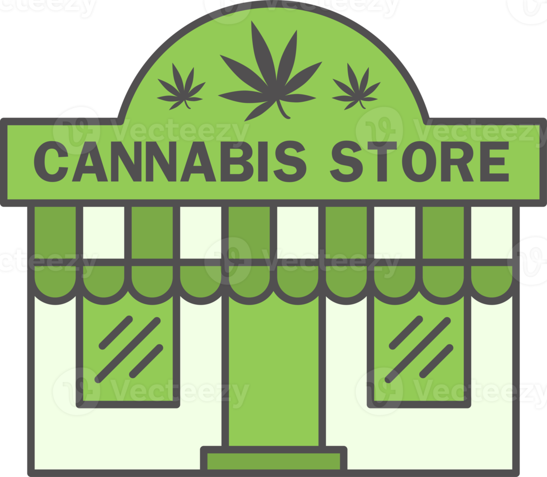 Cannabis Geschäft Symbol. medizinisch Marihuana Geschäft zum Gras Kauf png