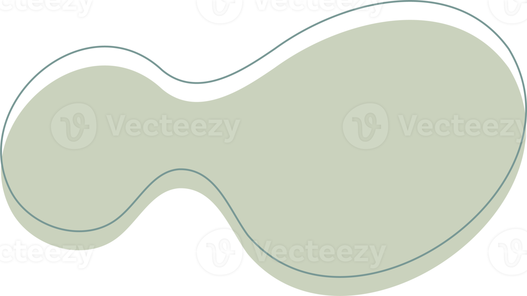 verde biologico forma. astratto ameba macchie nel minimo di moda design con schema cerchi. le forme per manifesto storia montatura png