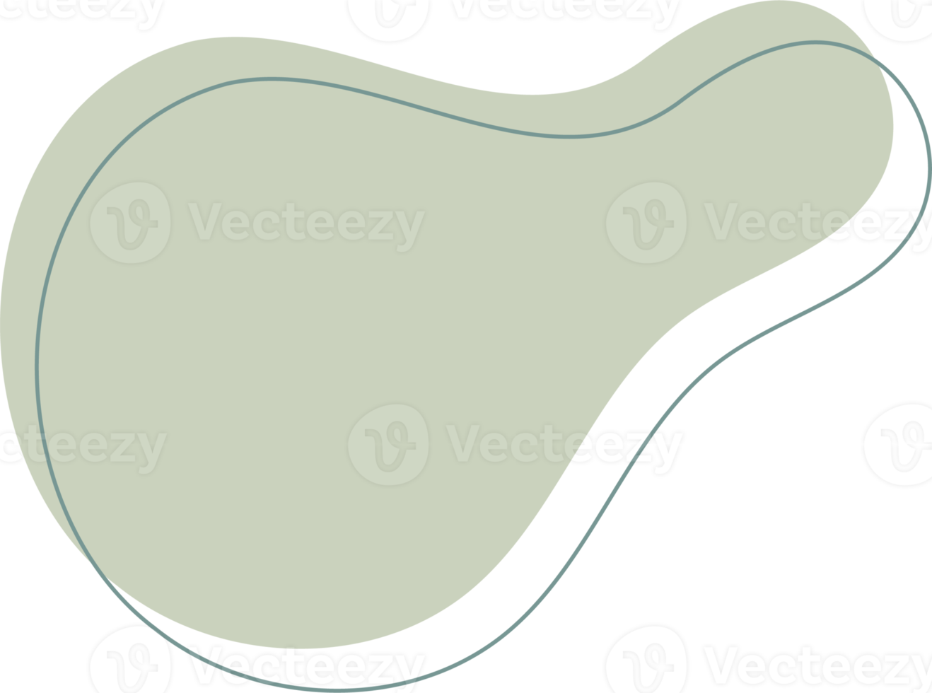 verde orgánico forma. resumen ameba manchas en mínimo de moda diseño con contorno círculos formas para póster historia marcos png