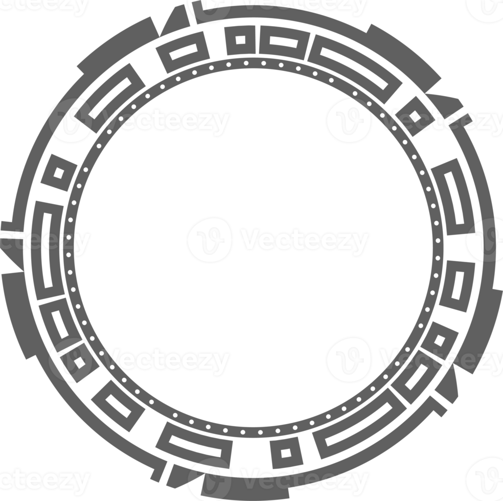 hud futuristisch Element. abstrakt optisch Ziel. Kreis geometrisch gestalten zum virtuell Schnittstelle und Spiele. Kamera Sucher zum Scharfschütze Waffe png