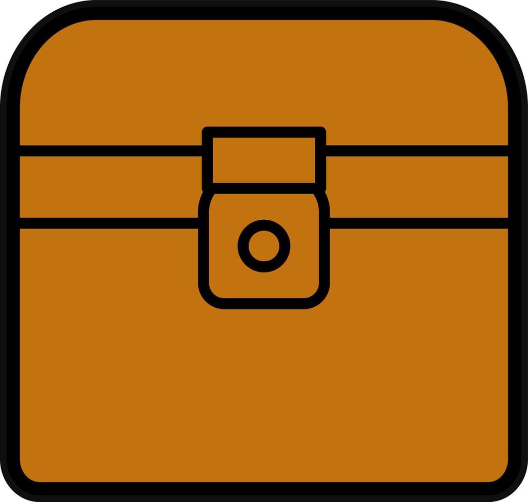 Treasure Chest Vector Icon Design