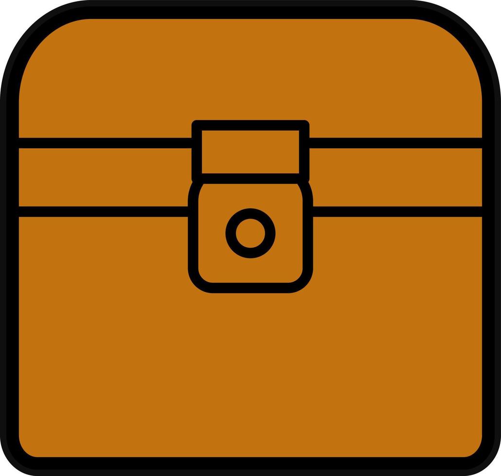 Treasure Chest Vector Icon Design