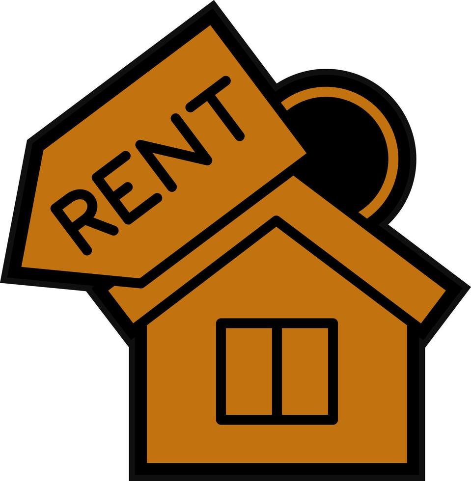 House Rent Vector Icon Design