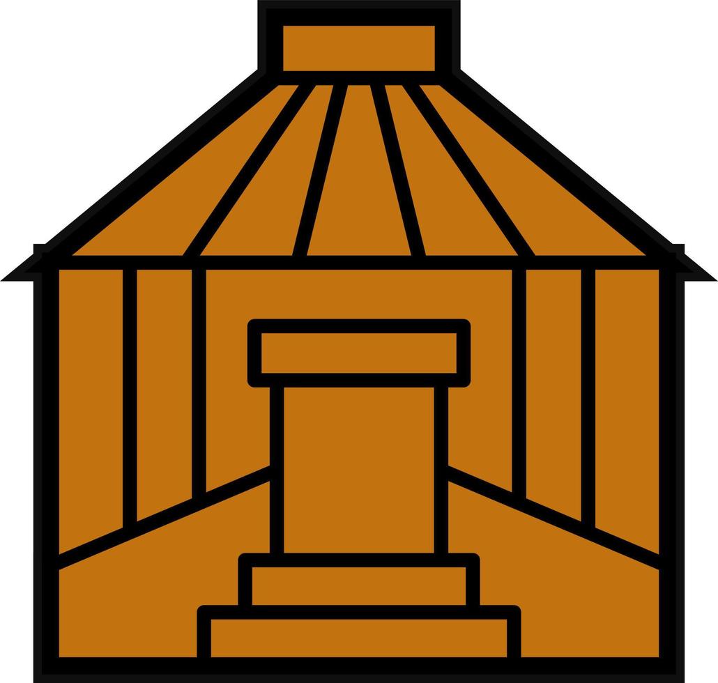 Yurt Vector Icon Design