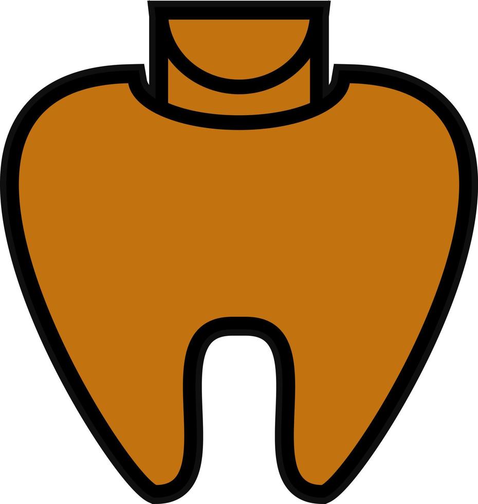 Dental Filling Vector Icon Design