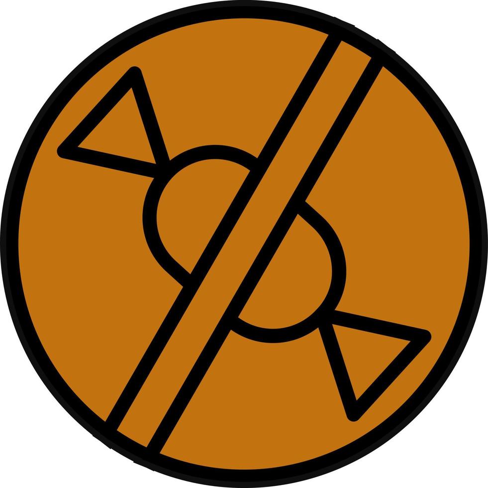 No Sweet Vector Icon Design