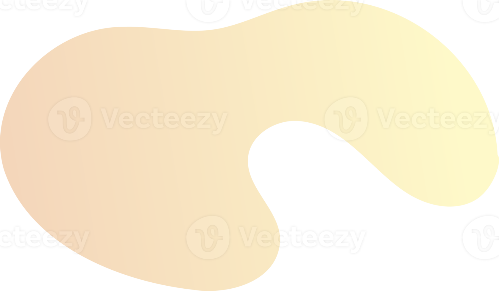 Abstract fluid shape. Gradient liquid element. Amoeba splash design png