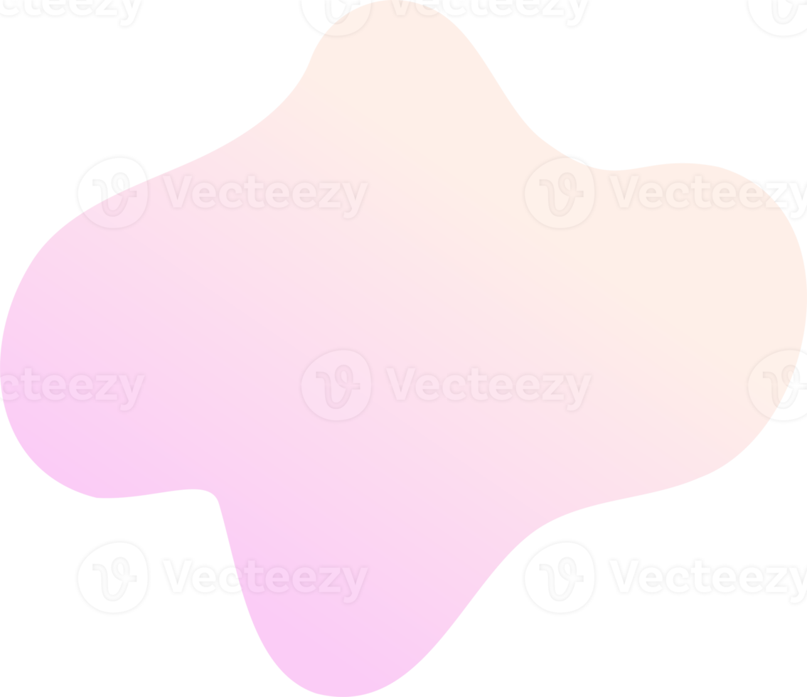 abstrait fluide forme. pente liquide élément. amibe éclaboussure conception png