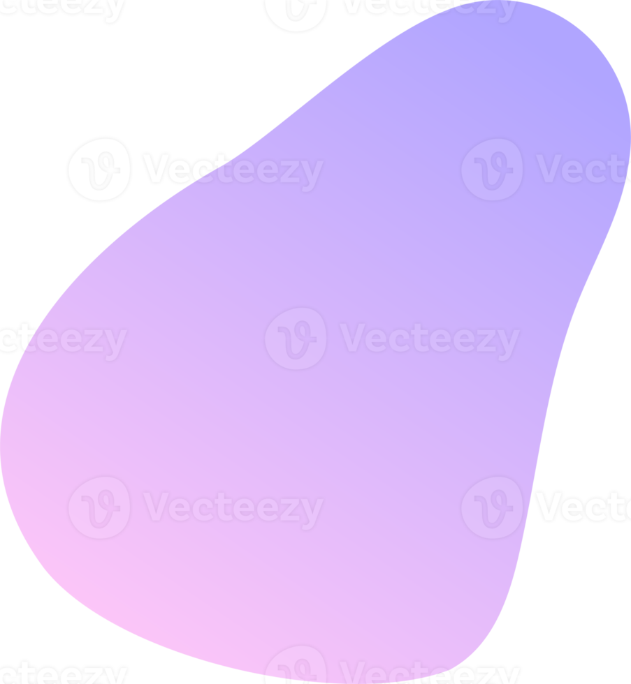 abstrakt vätska form. lutning flytande element. amöba stänk design png