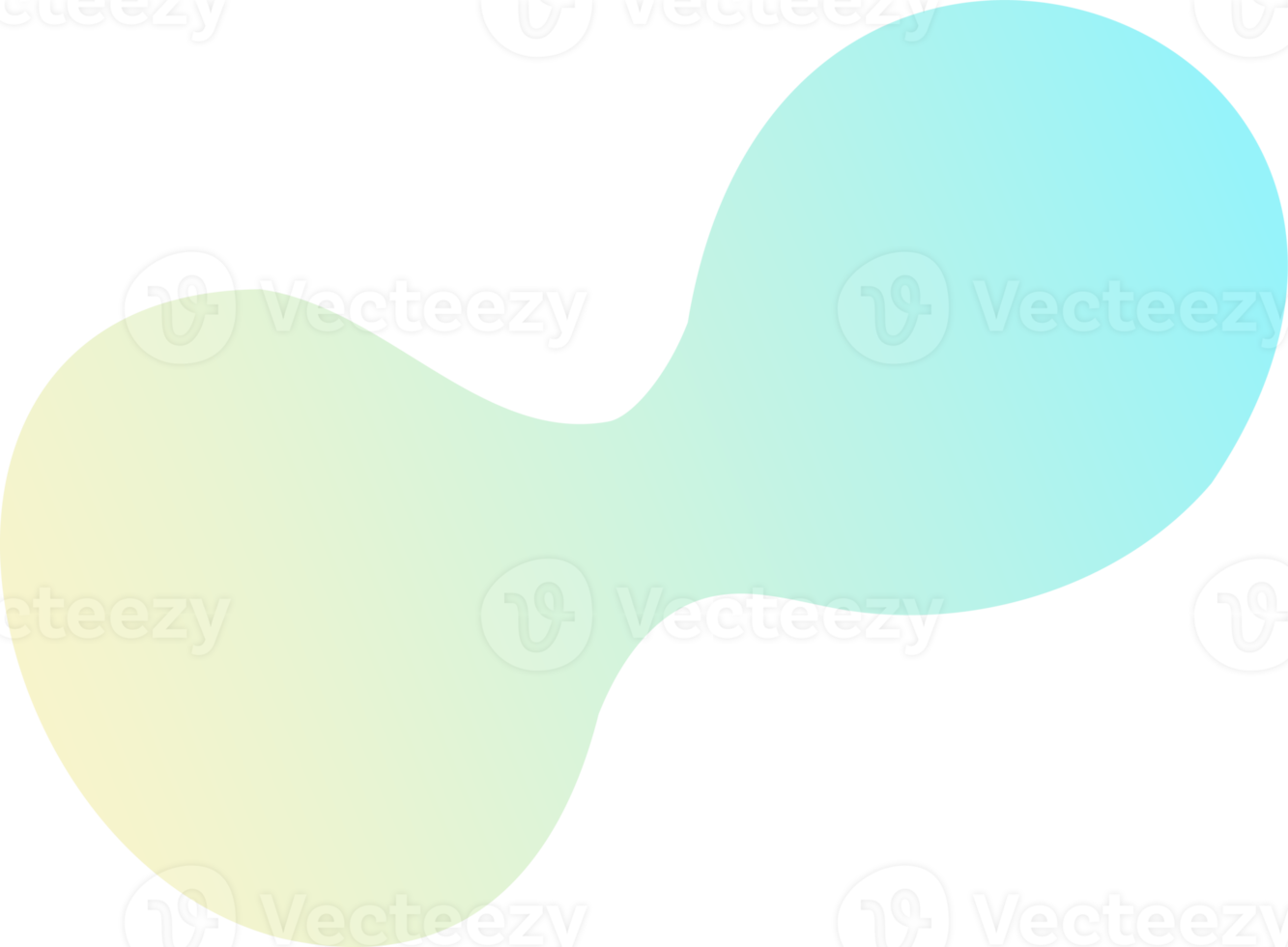 Abstract fluid shape. Gradient liquid element. Amoeba splash design png