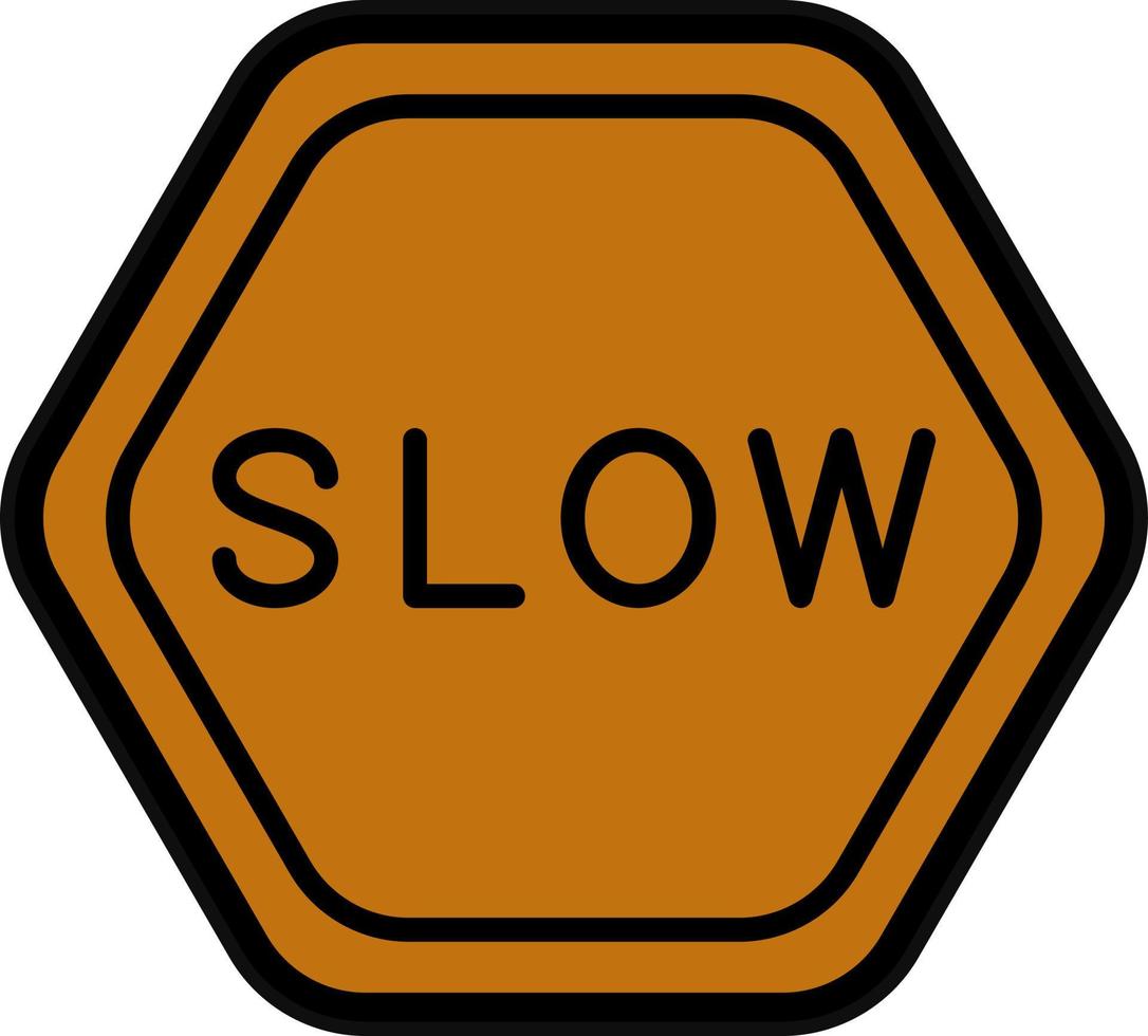 Slow Vector Icon Design