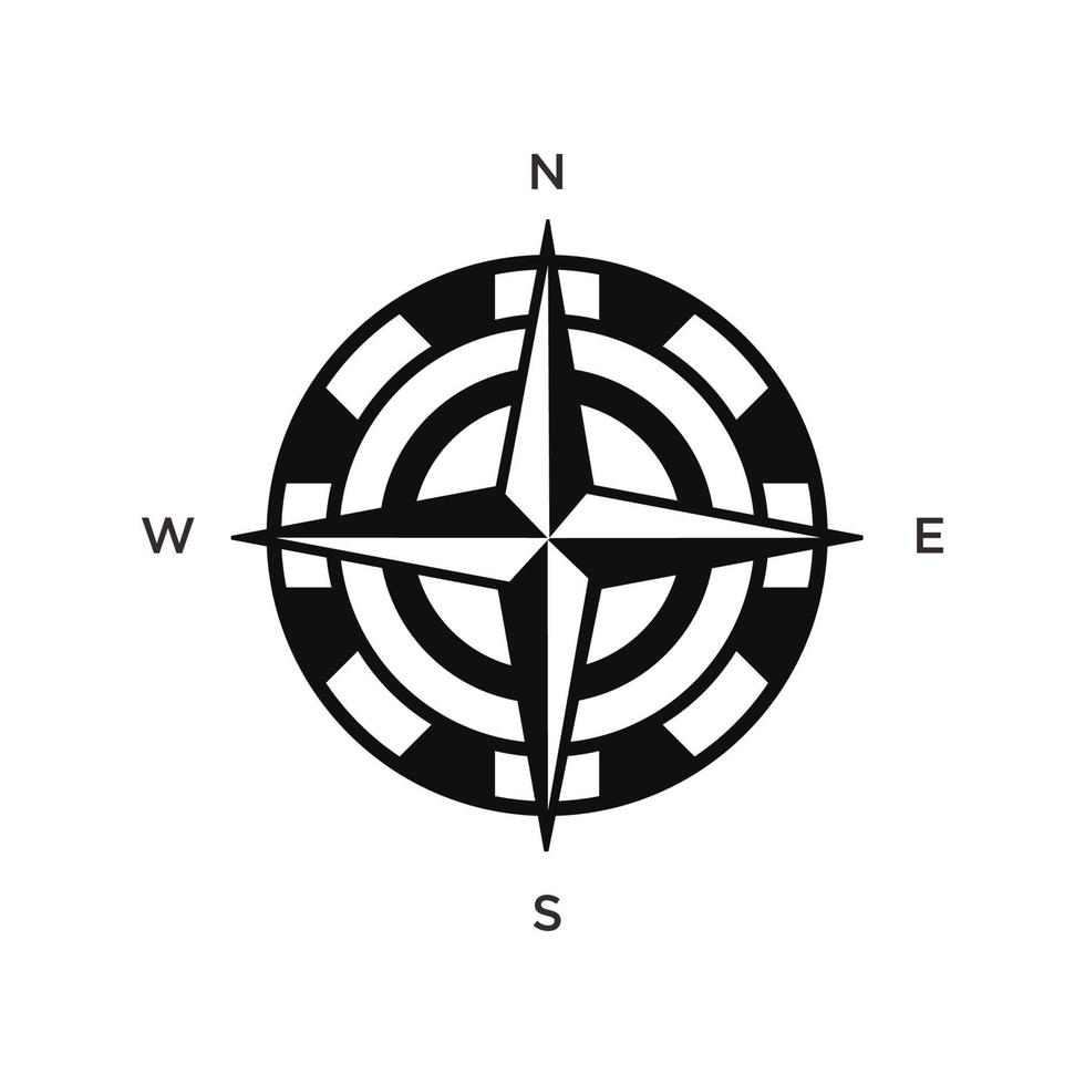 Compass icon isolated on a white background vector