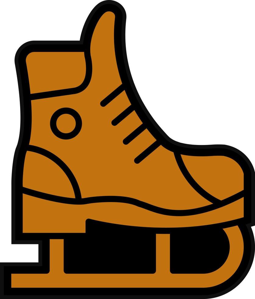 hielo patinar vector icono diseño