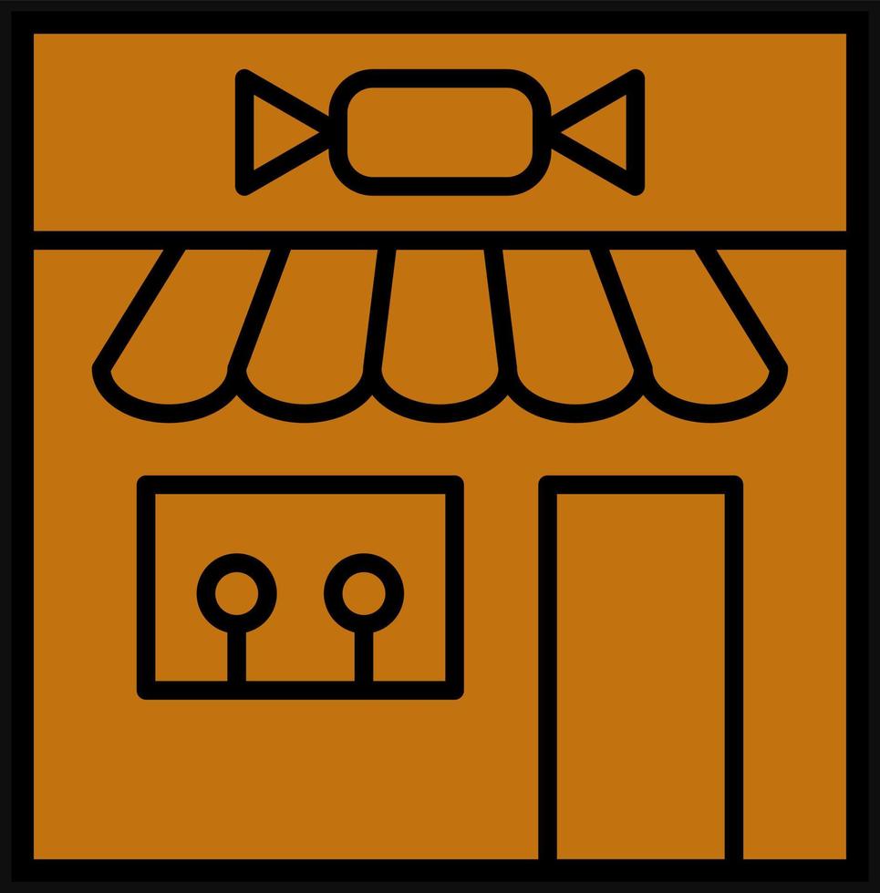 diseño de icono de vector de tienda de dulces