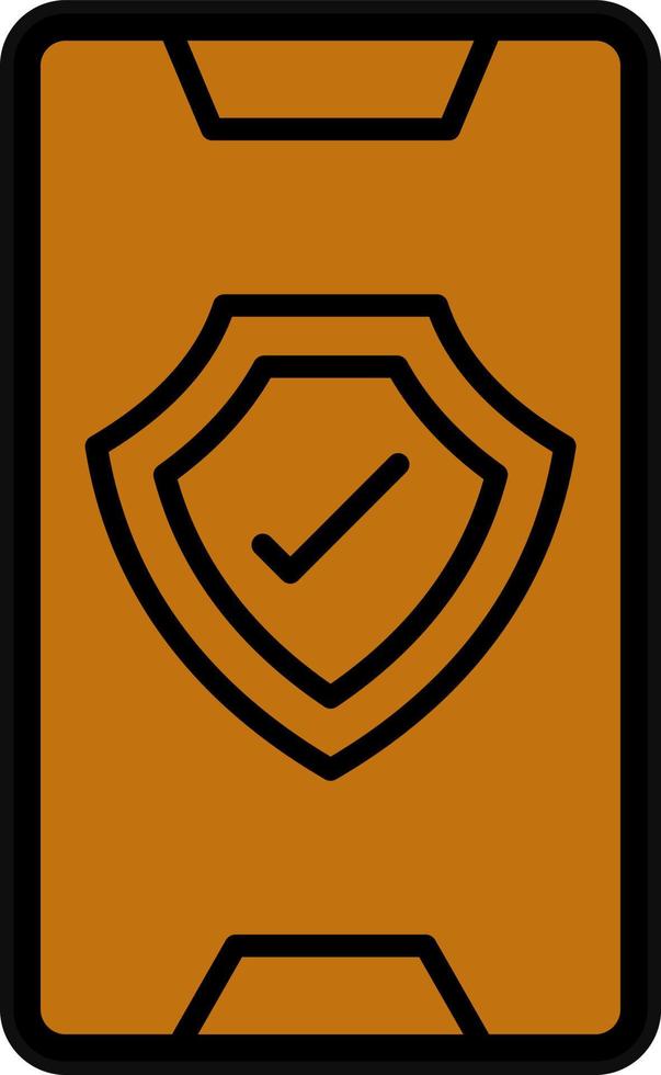 Mobile Security Vector Icon Design