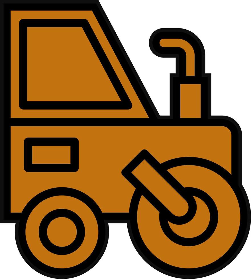 Road Roller Vector Icon Design