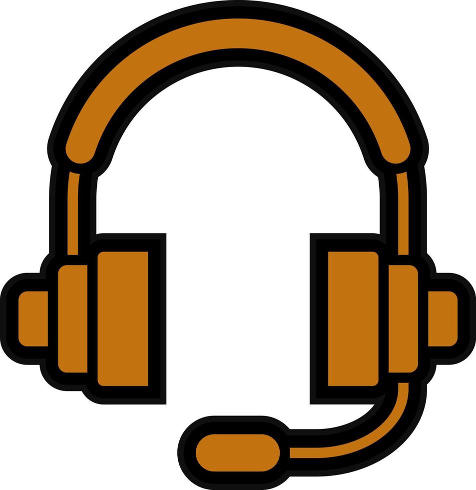 diseño de icono de vector de auriculares