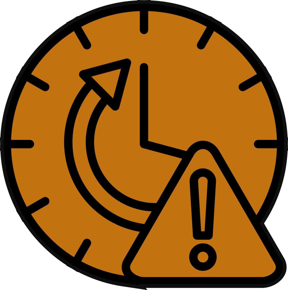 diseño de icono de vector de alerta de tiempo