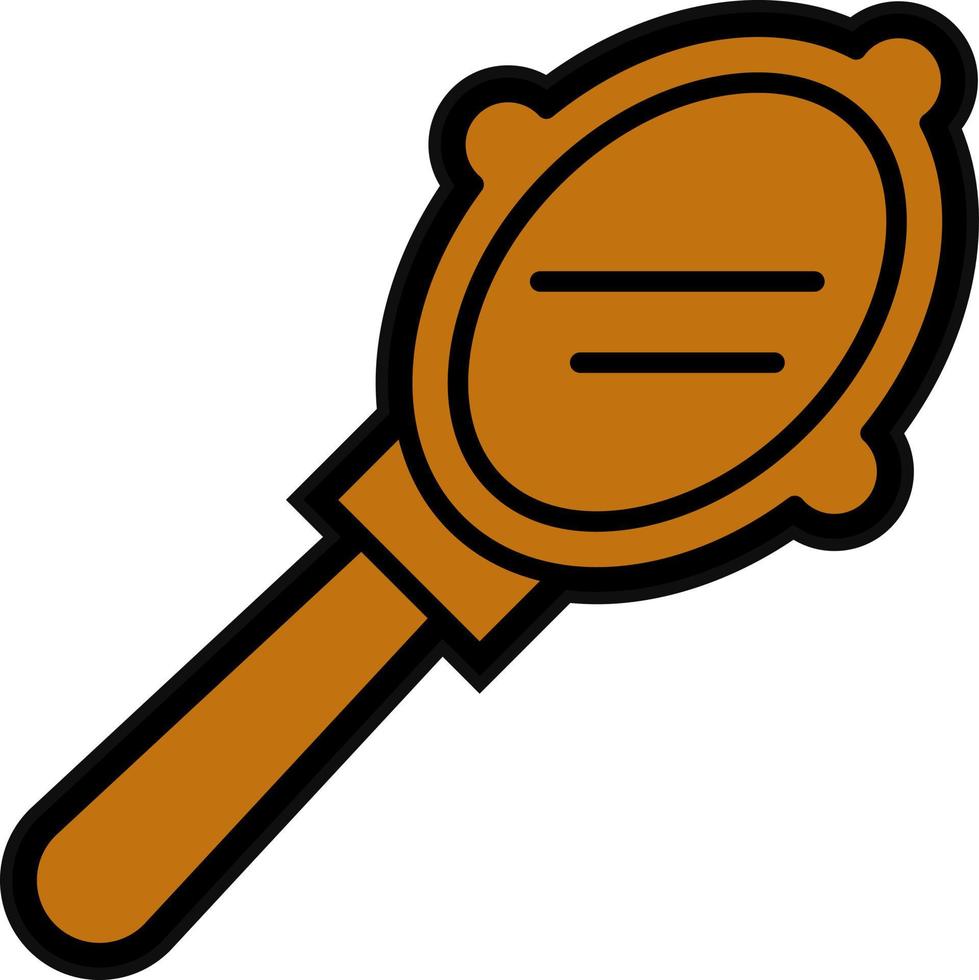 Hand Mirror Vector Icon Design