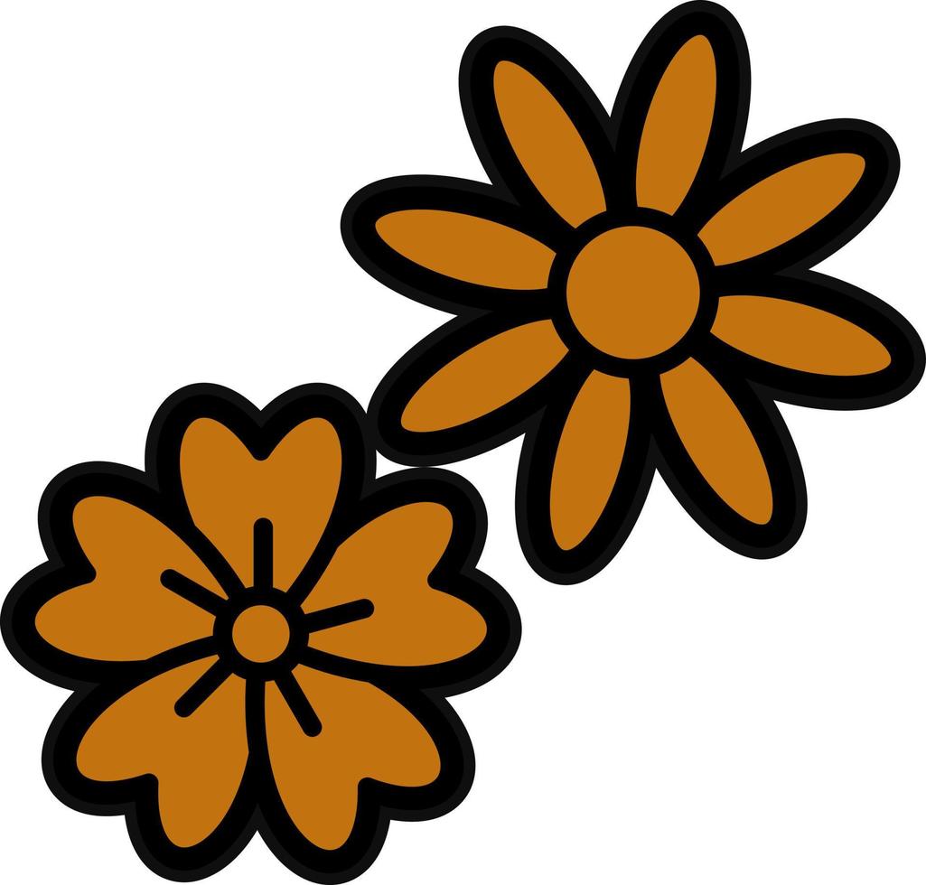 diseño de icono de vector de flores