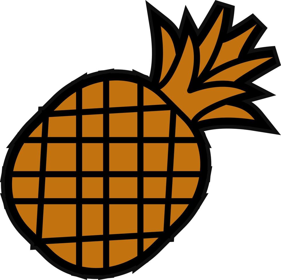 Pineapples Vector Icon Design