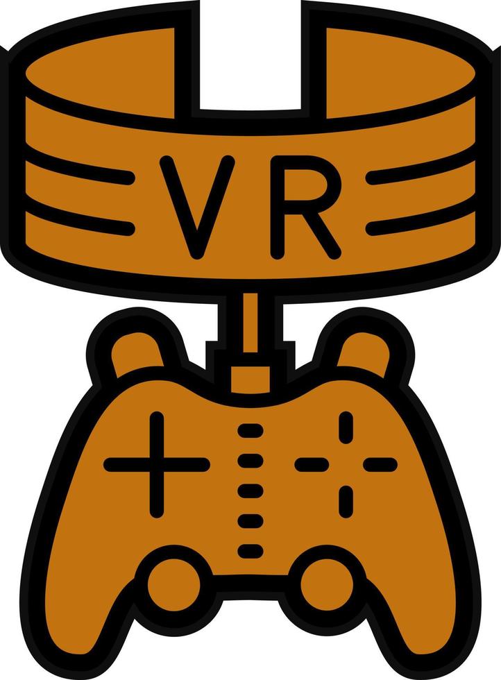Vr Game Vector Icon Design