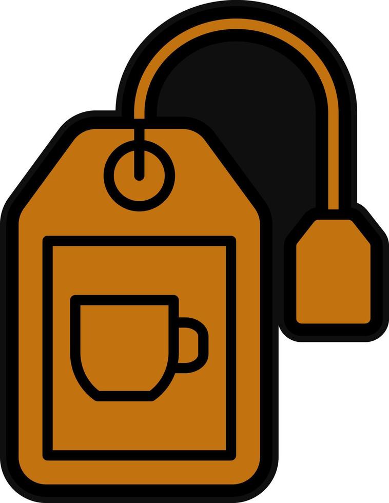 Tea Bag Vector Icon Design