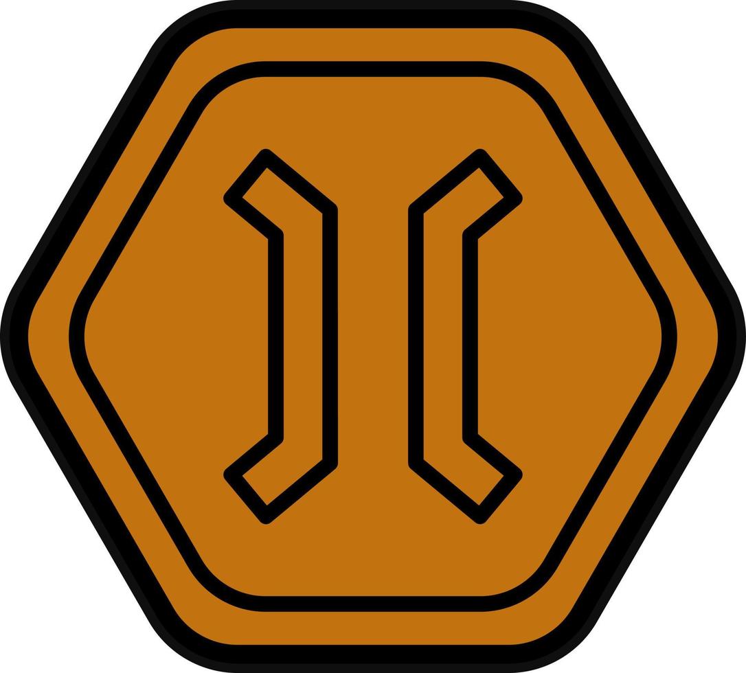 Narrow Bridge Vector Icon Design