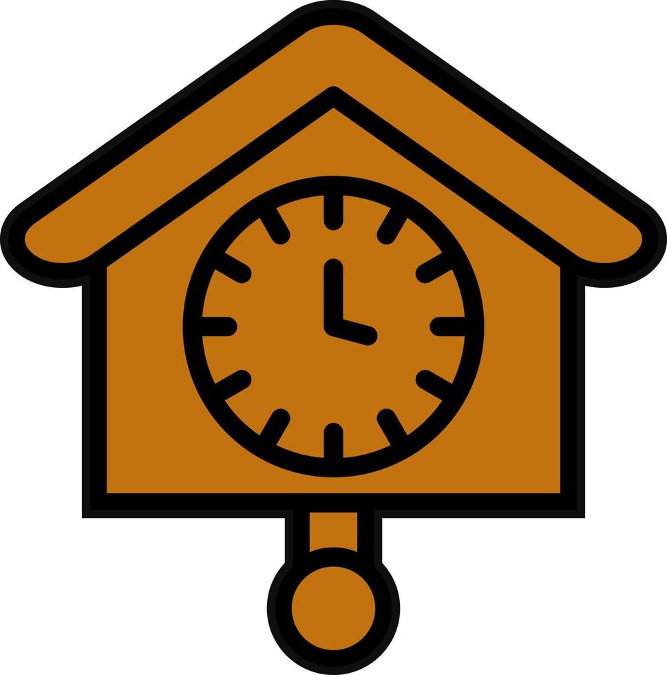 Cuckoo Clock Vector Icon Design