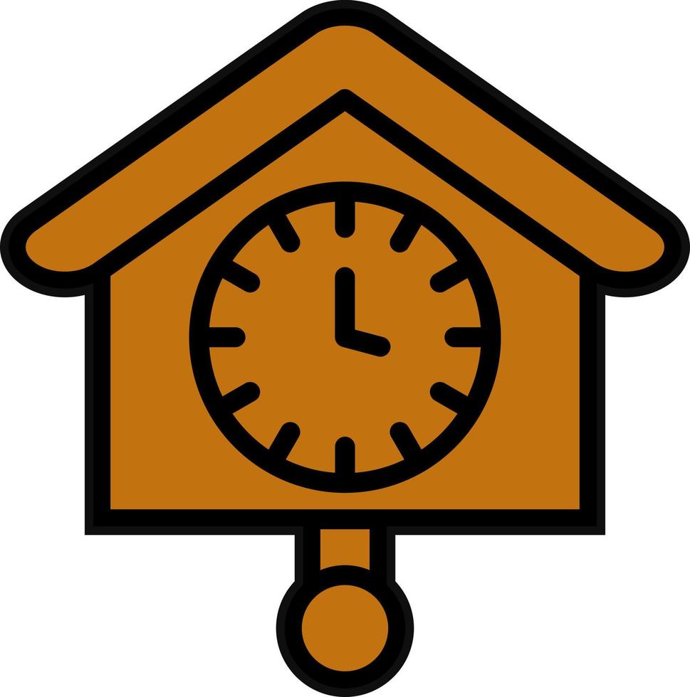 diseño de icono de vector de reloj de cuco