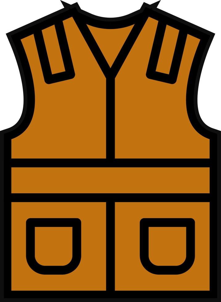 Labour Vest Vector Icon Design
