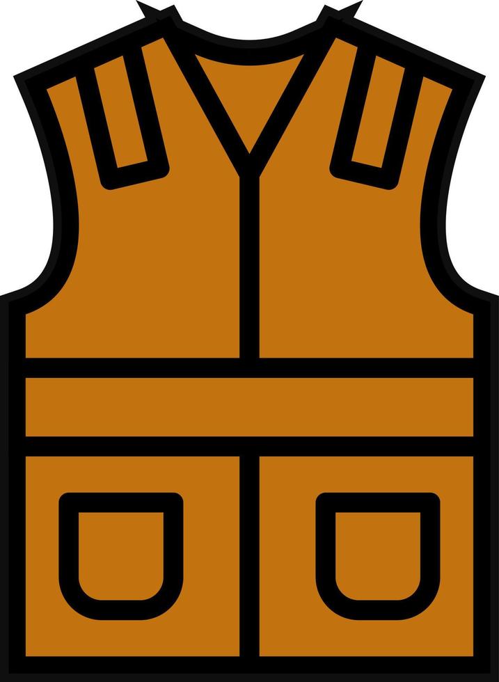 Labour Vest Vector Icon Design