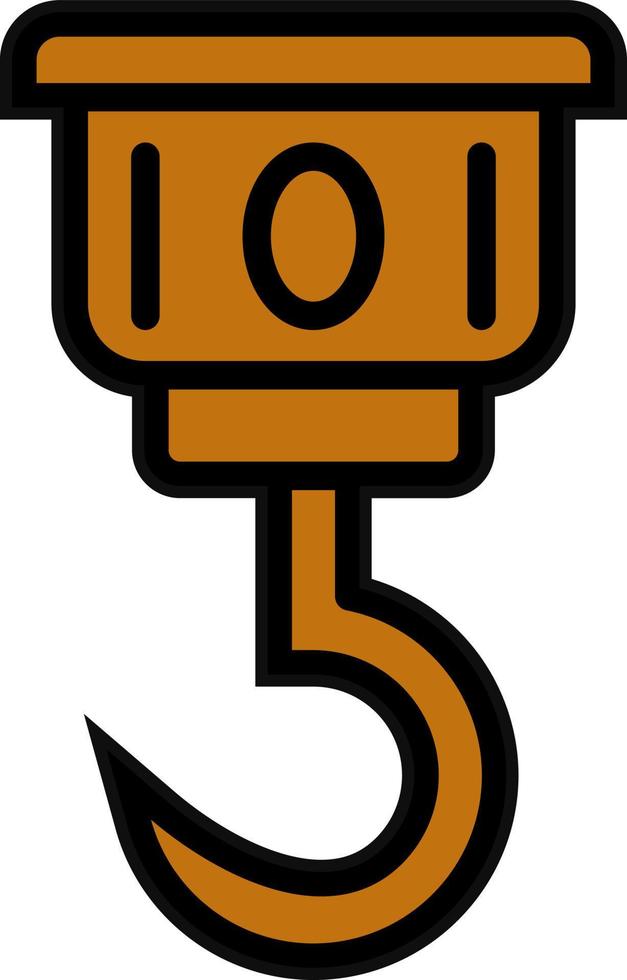 Pirate Hook Vector Icon Design