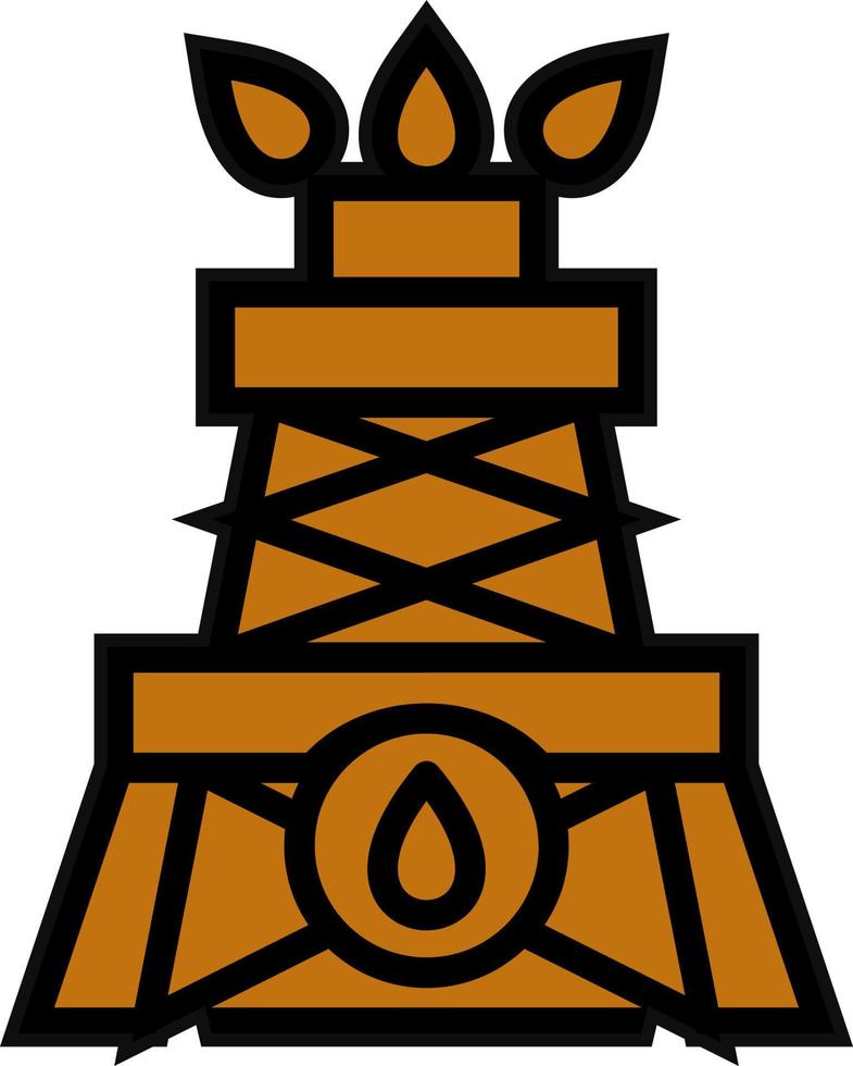 Drilling Oil Vector Icon Design