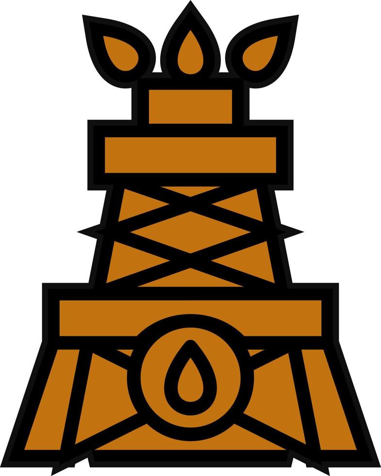 Drilling Oil Vector Icon Design