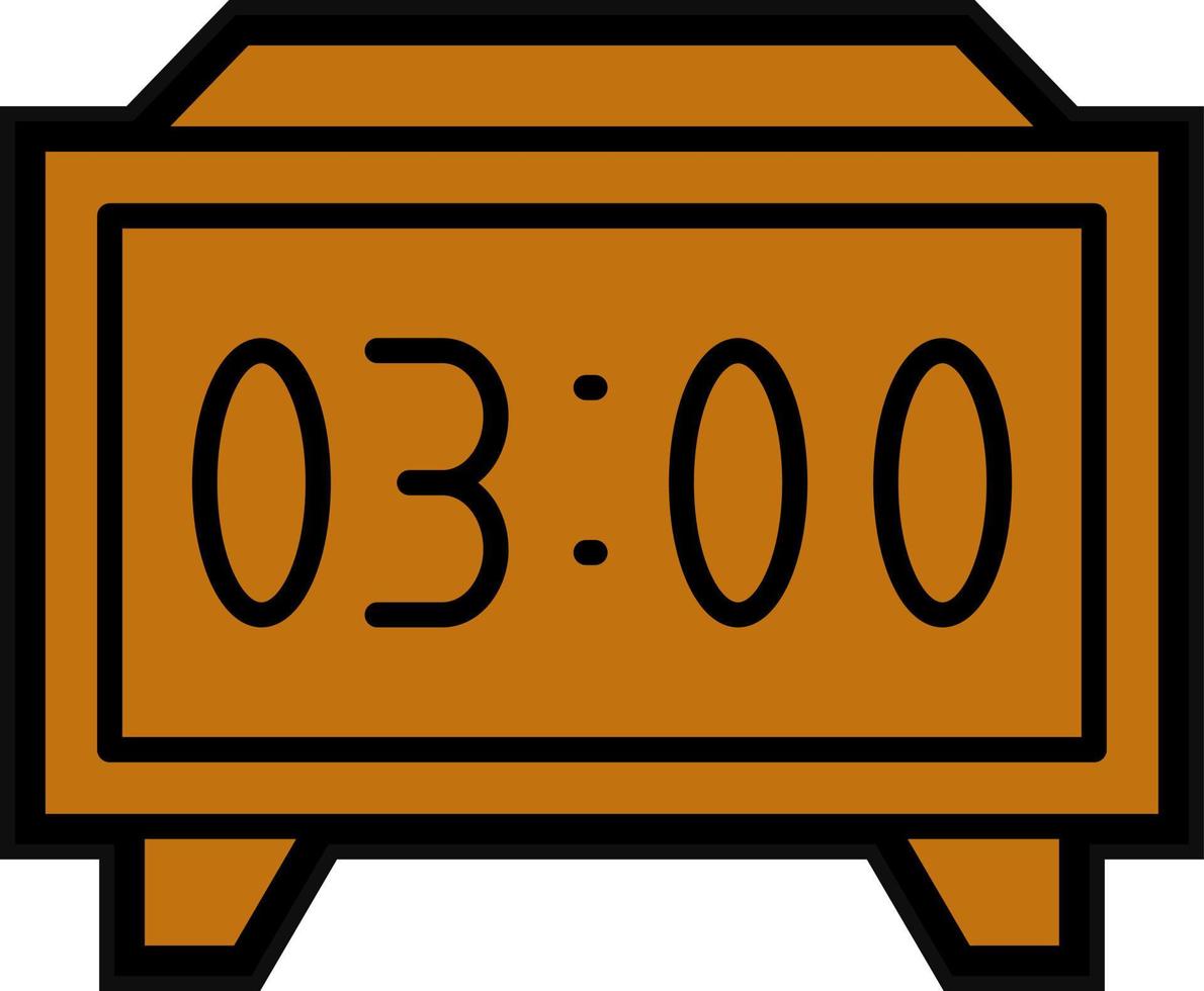 Digital Clock Vector Icon Design