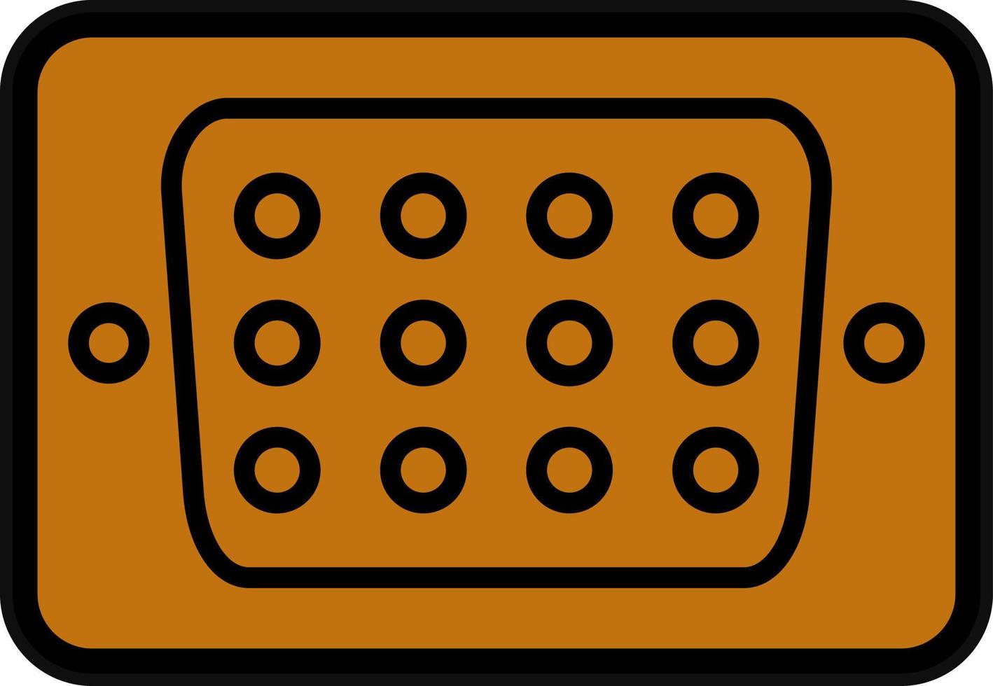 Vga Port Vector Icon Design