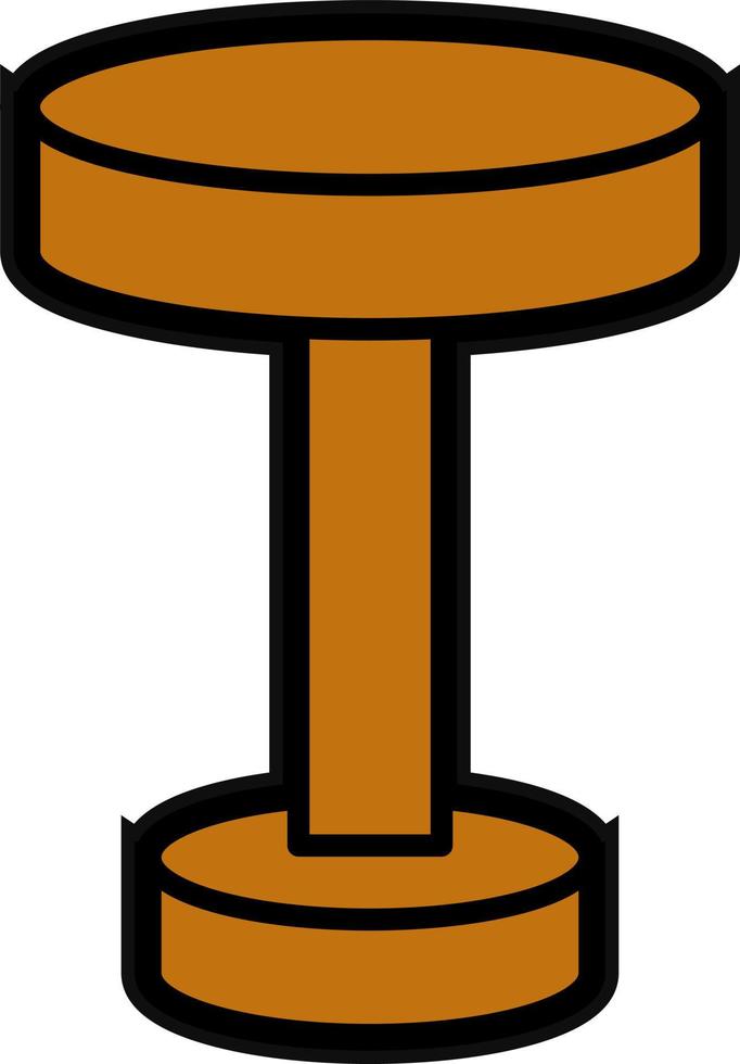 Stool Vector Icon Design