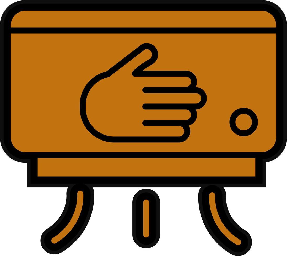 Hand Dryer Vector Icon Design