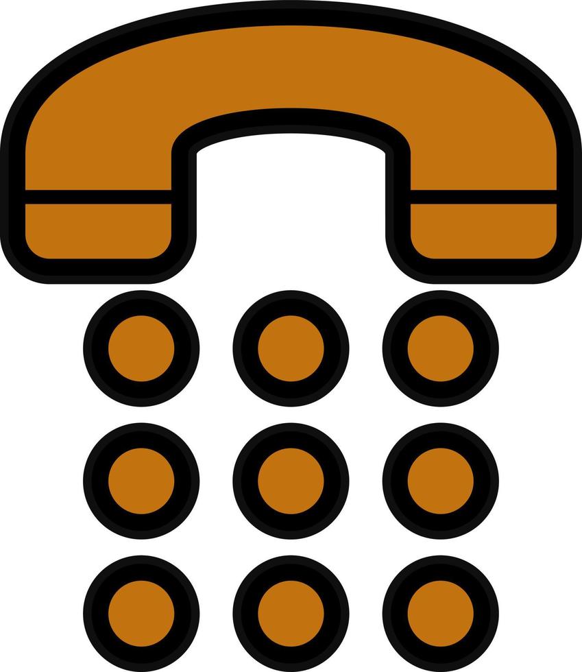 Phone Dial Vector Icon Design