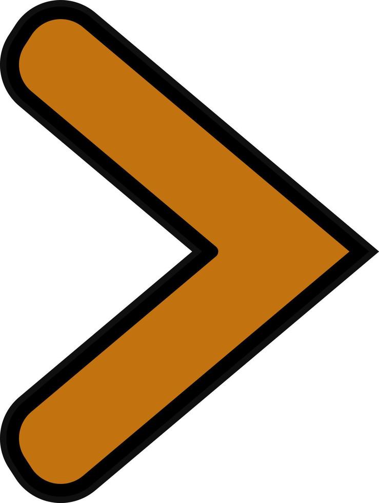 Right Chevron Vector Icon Design