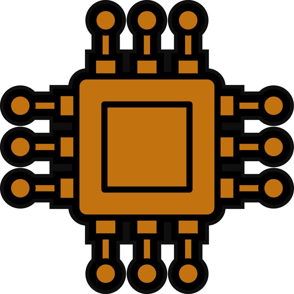 Processor Vector Icon Design