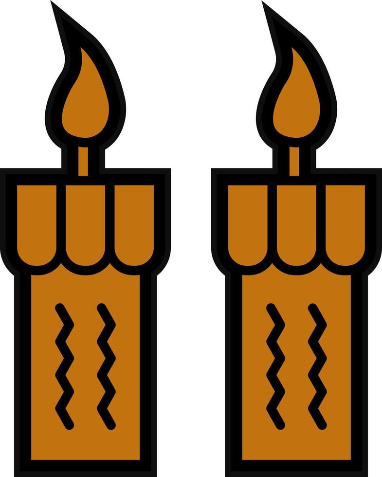 diseño de icono de vector de velas