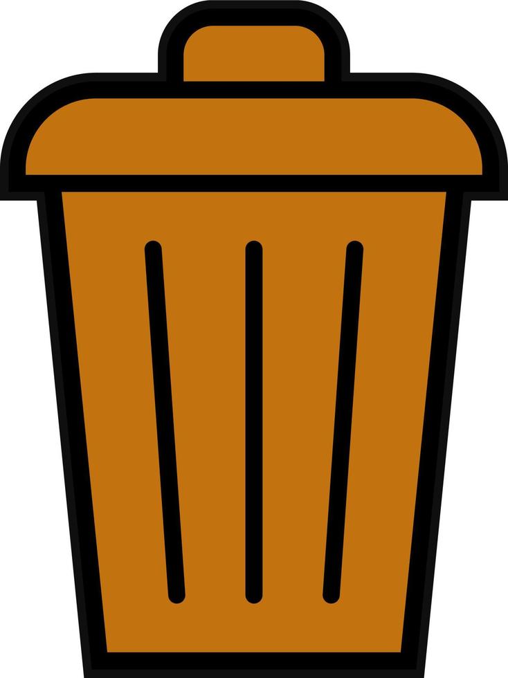 diseño de icono de vector de basura