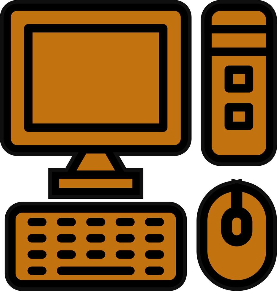 Computer Vector Icon Design