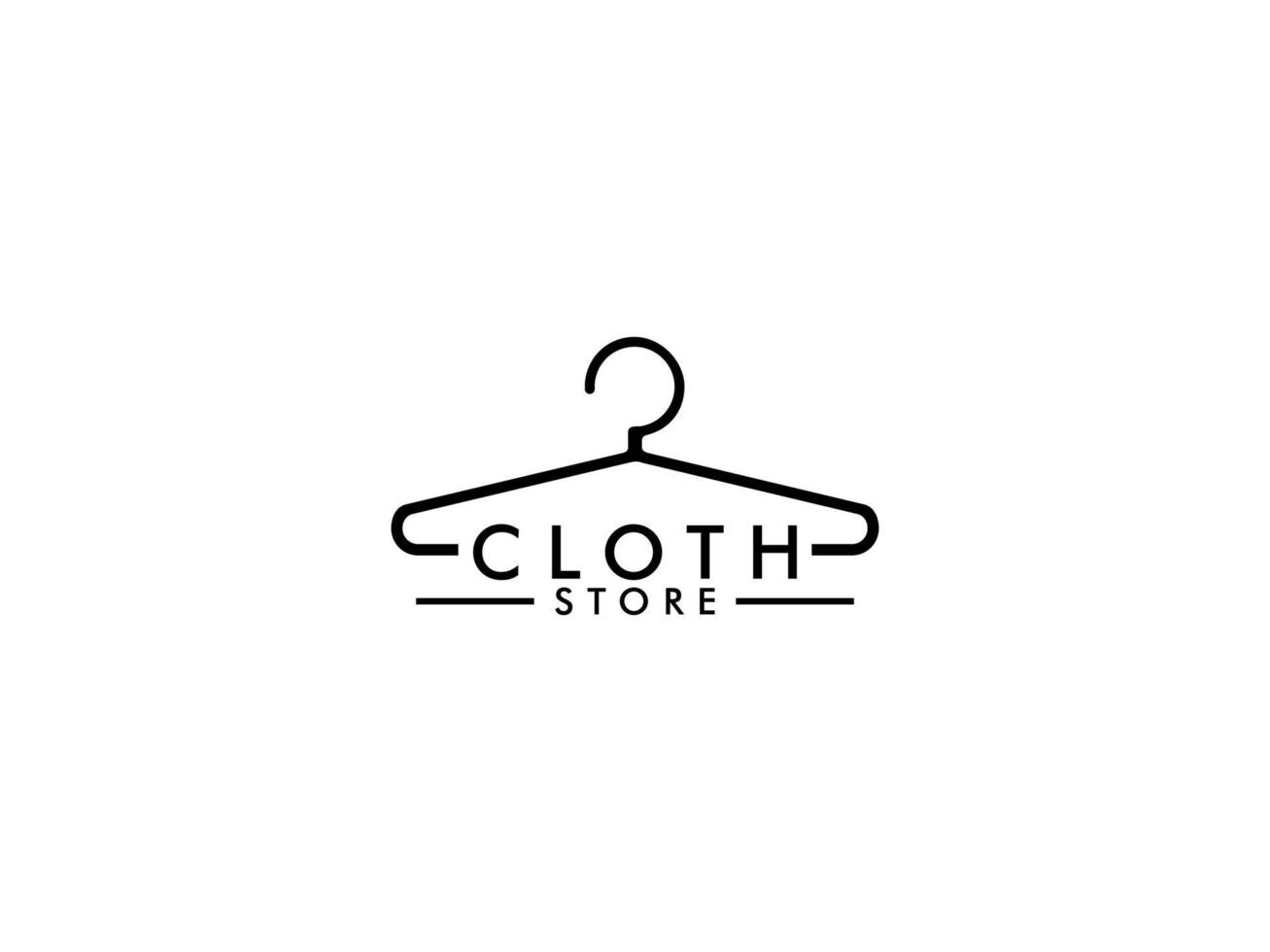 ropa Tienda logo diseño inspiración. paño tienda logo, ropa logo vector ilustración